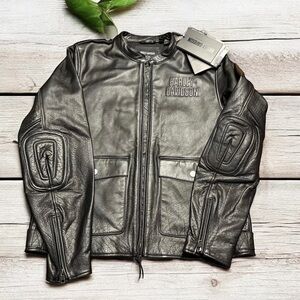 NWT Harley Davidson Men’s Amalgam Modular System Captains Leather Jacket Size L